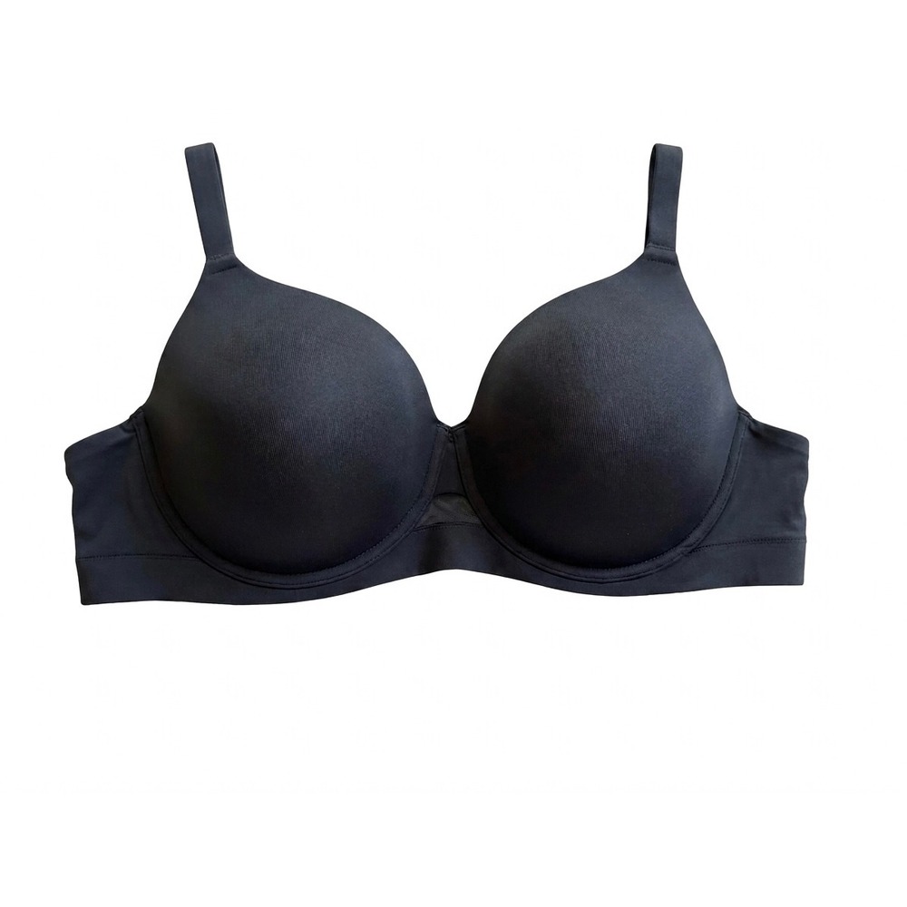 Cacique Comfort Bliss Lightly Lined Full Coverage Bra 48C Black Plus Size